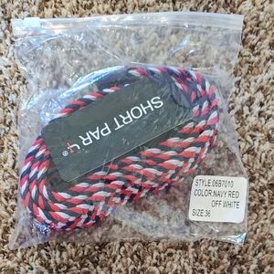 Short Par Multicolor Braided Belt